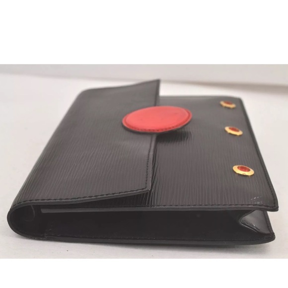 Louis Vuitton LV Black Épi Hublot Clutch Bag with COA  EUC - Picture 5 of 17